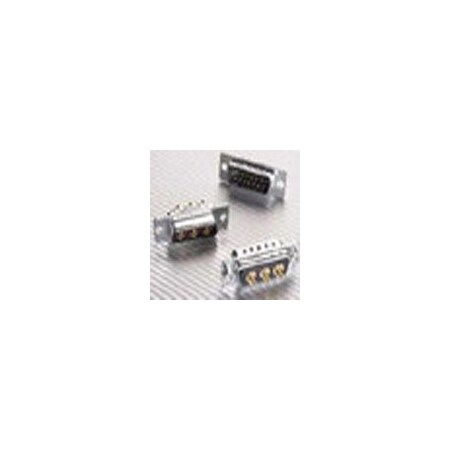 Amphenol D Subminiature Connector, 15 Contact(S), Female, 0.108 Inch Pitch, Solder Terminal, Hole .115-.125, FCC17A15SA410